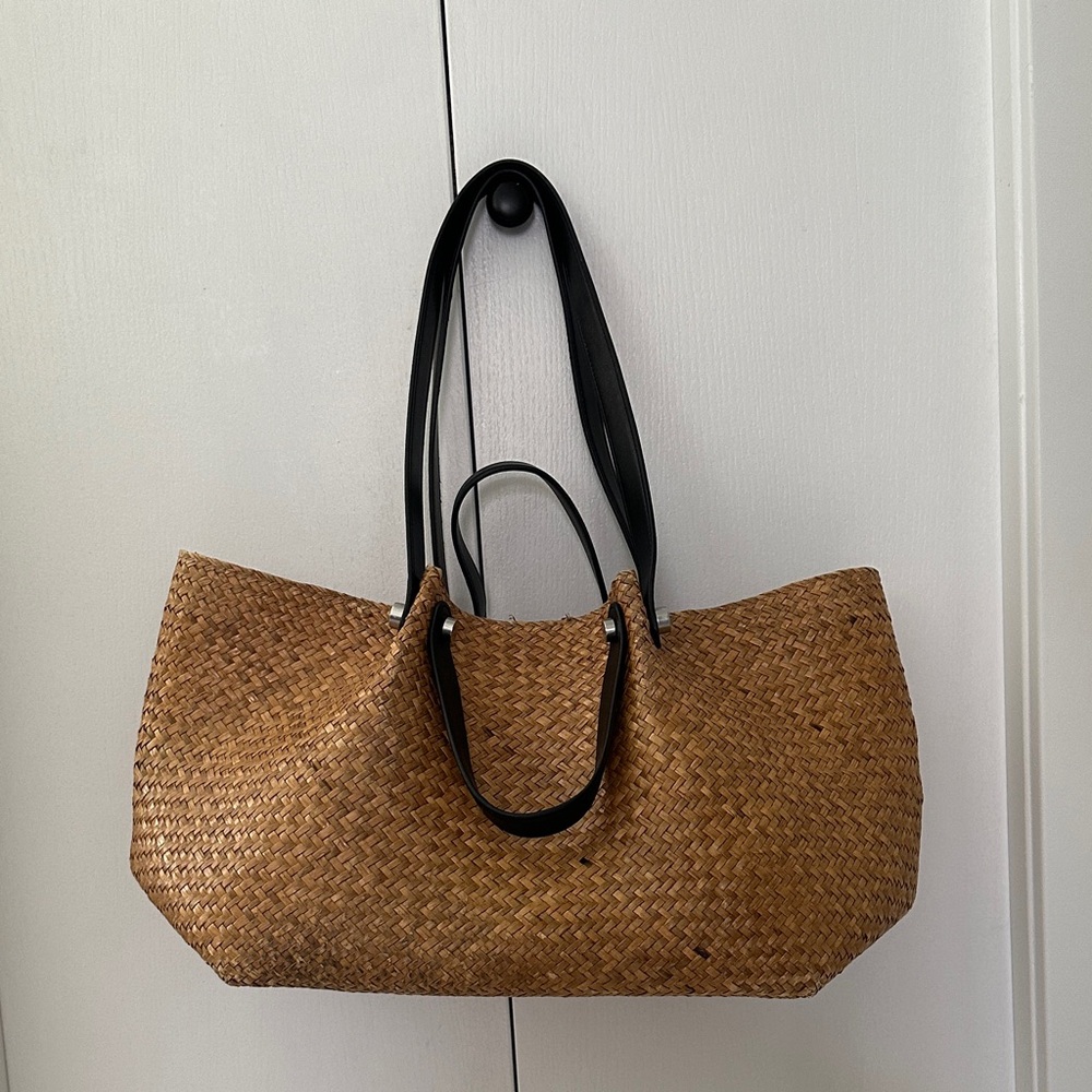 Allsaints Allington Straw Woven tote